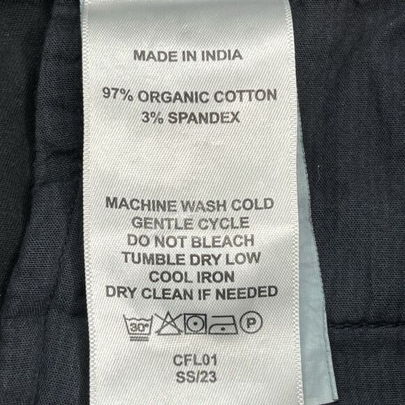 Quince Stretch Cotton Twill Girlfriend Chino Pant Sz 31 (33X27) Black New W Tags - Picture 11 of 11